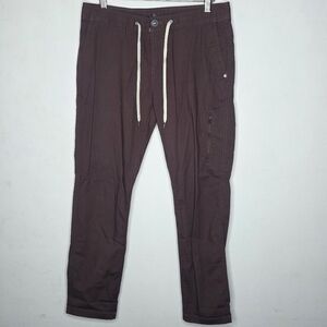 Vuori Ripstop Pants DuraTerra Red Drawstring Stretch Women's Athletic Pants M‎